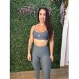 Conjunto de Top Um Ombro e Calça LIZ