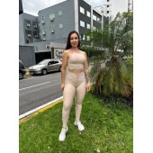 Conjunto de Top Alongado e Calça Bina