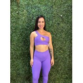 Conjunto de Top e Calça Íris Sem Costura Frontal